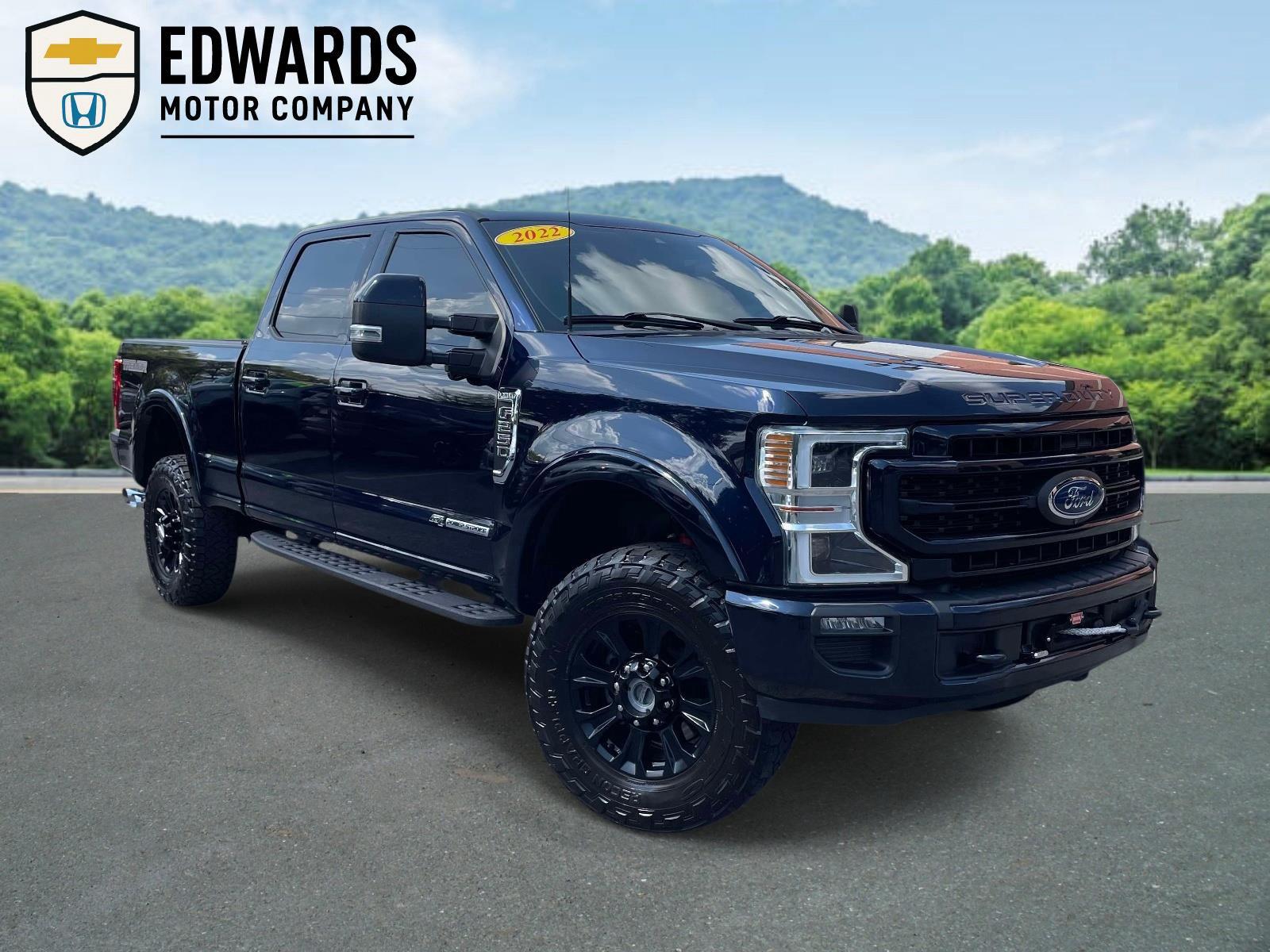 Antimatter Blue Metallic 2022 Ford F-250 Super Duty Pickup Truck Four-Wheel Drive 6-Speed Automatic