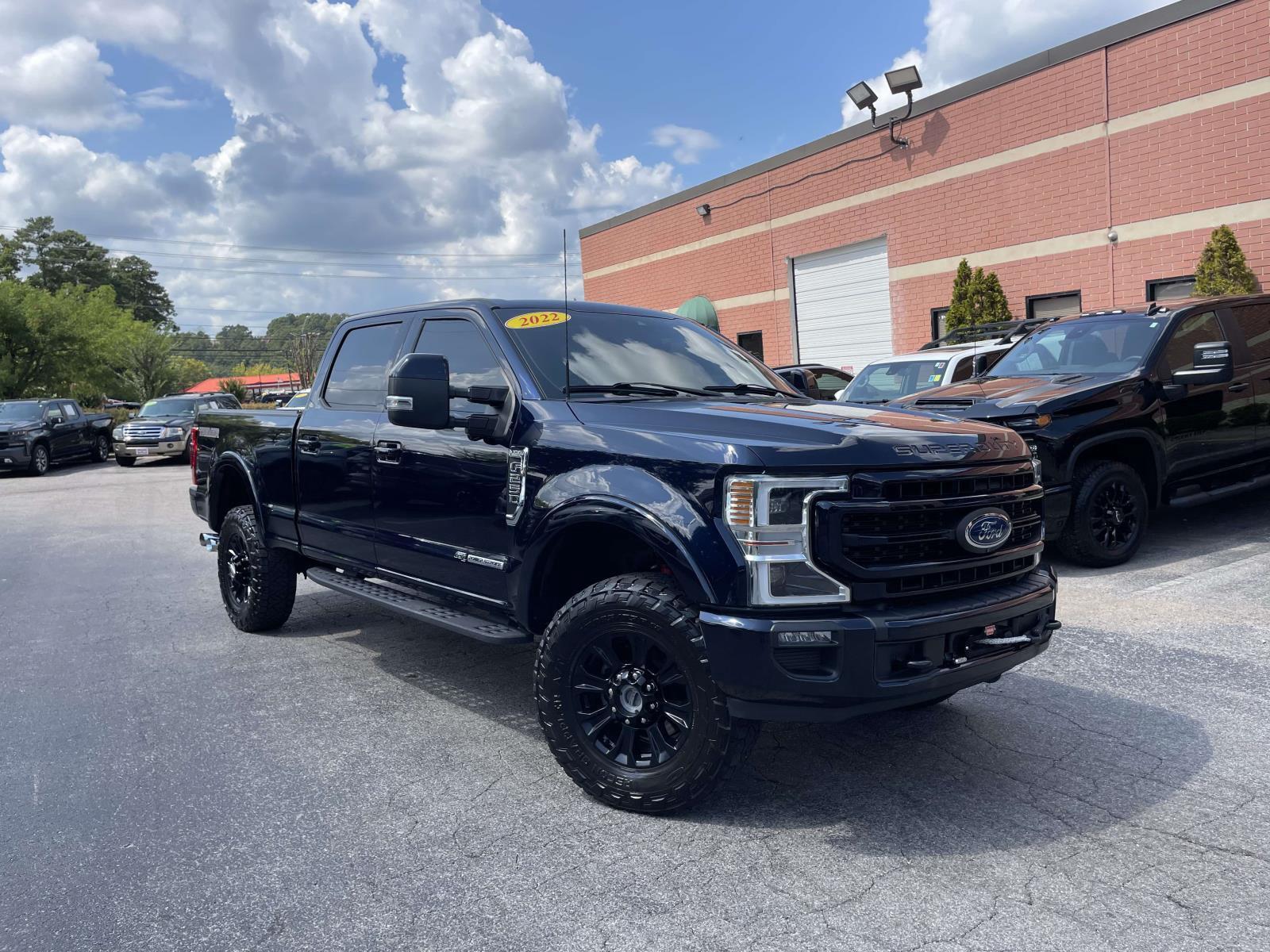Antimatter Blue Metallic 2022 Ford F-250 Super Duty Pickup Truck Four-Wheel Drive 6-Speed Automatic