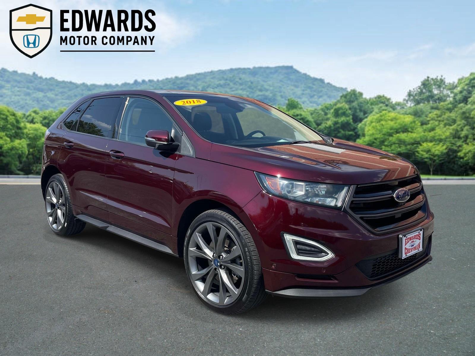 Red (Burgundy Velvet Metallic Tinted Clearcoat) 2018 Ford Edge SUV / Crossover All-Wheel Drive 6-Speed Automatic