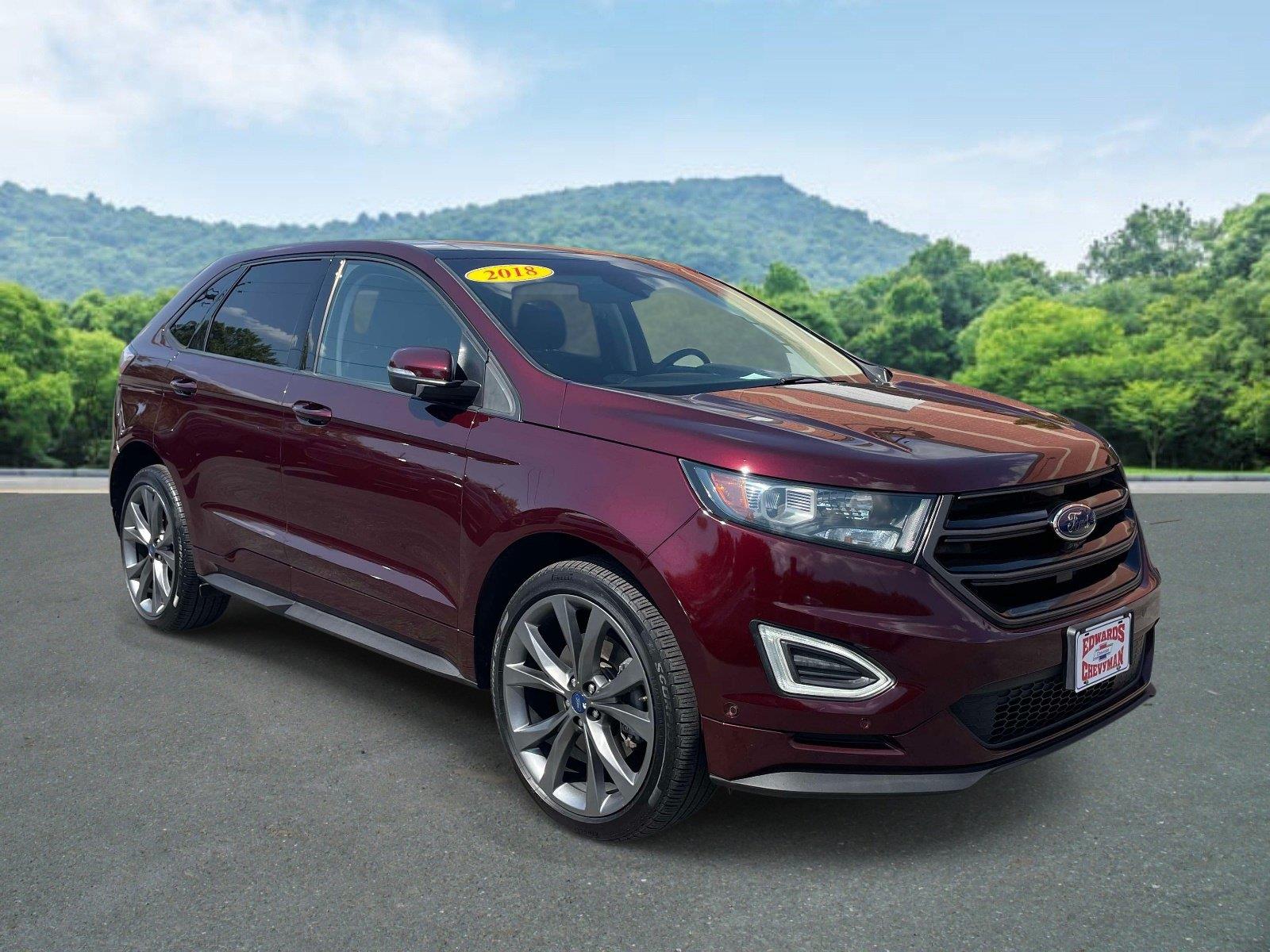 Red (Burgundy Velvet Metallic Tinted Clearcoat) 2018 Ford Edge SUV / Crossover All-Wheel Drive 6-Speed Automatic