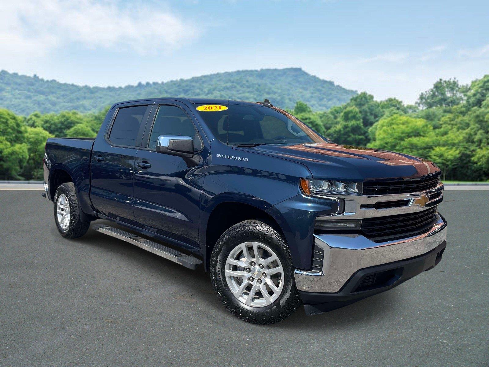 Northsky Blue Metallic 2021 Chevrolet Silverado 1500 Pickup Truck 4X2 8-Speed Automatic