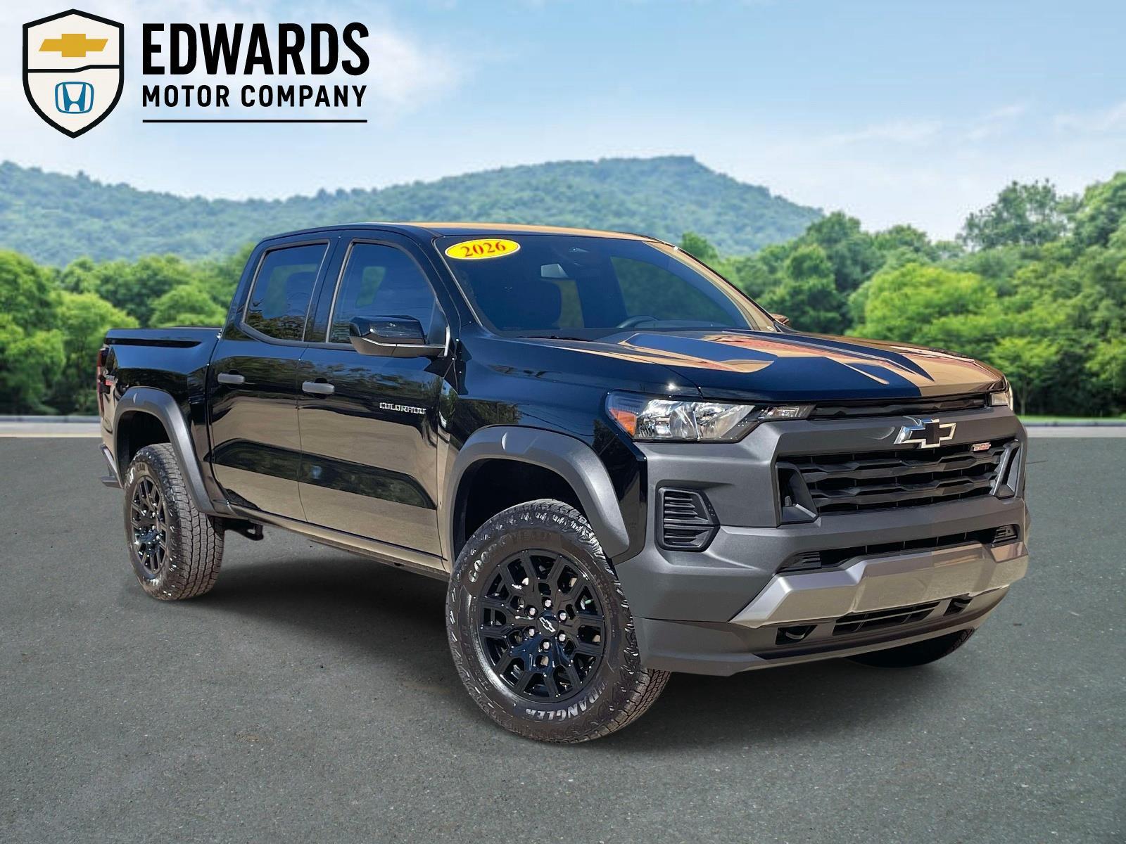 Black 2026 Chevrolet Colorado Pickup Truck Four-Wheel Drive 8-Speed Automatic