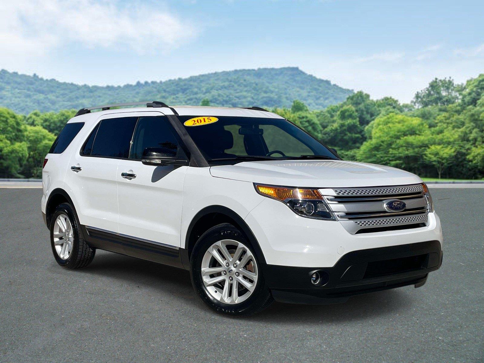 White Platinum Metallic Tri-Coat 2015 Ford Explorer SUV / Crossover Front-Wheel Drive 6-Speed Automatic