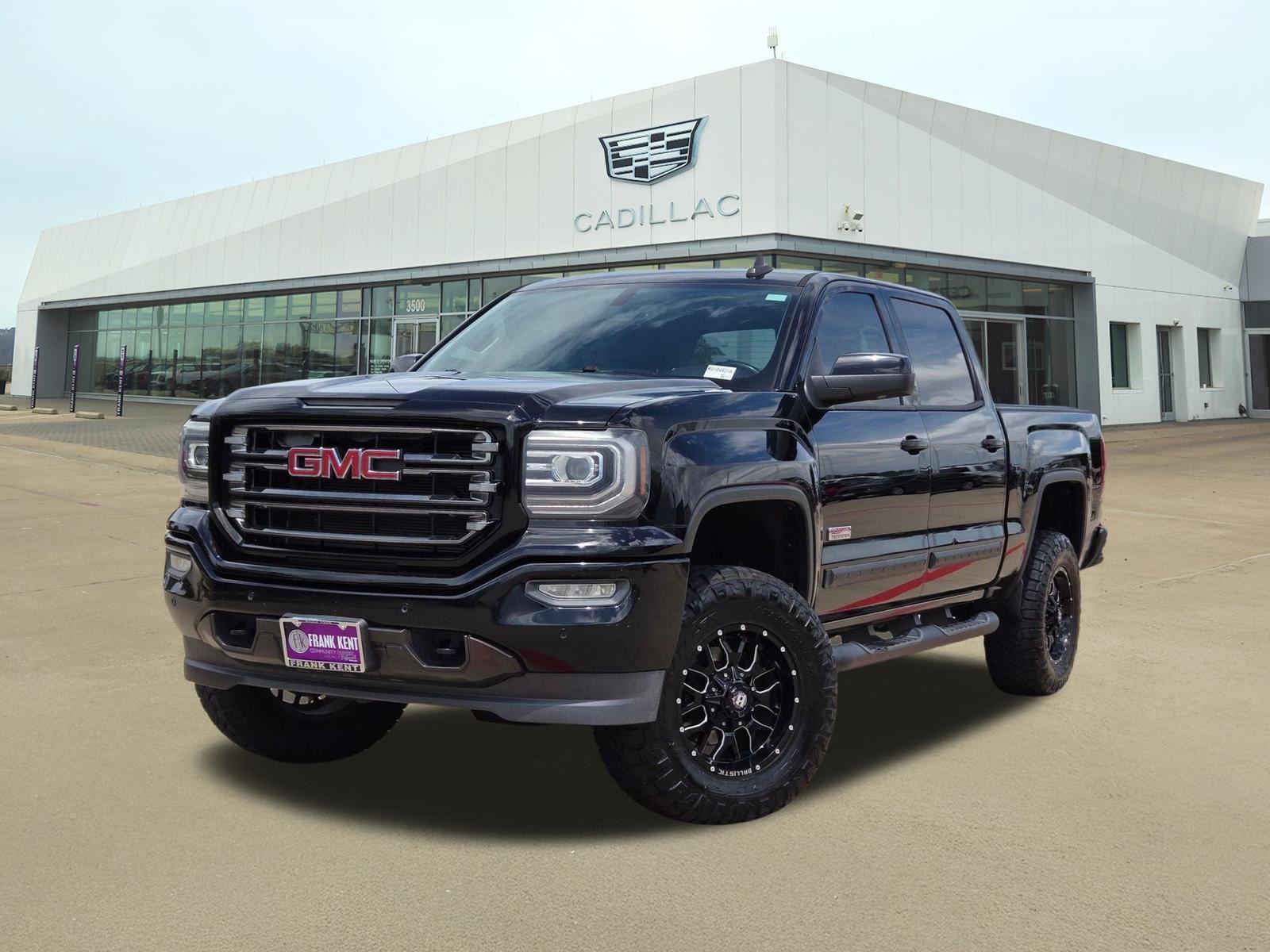 Onyx Black 2016 GMC Sierra 1500 SLT Crew Cab 4WD Pickup Truck Four-Wheel Drive 8-Speed Automatic
