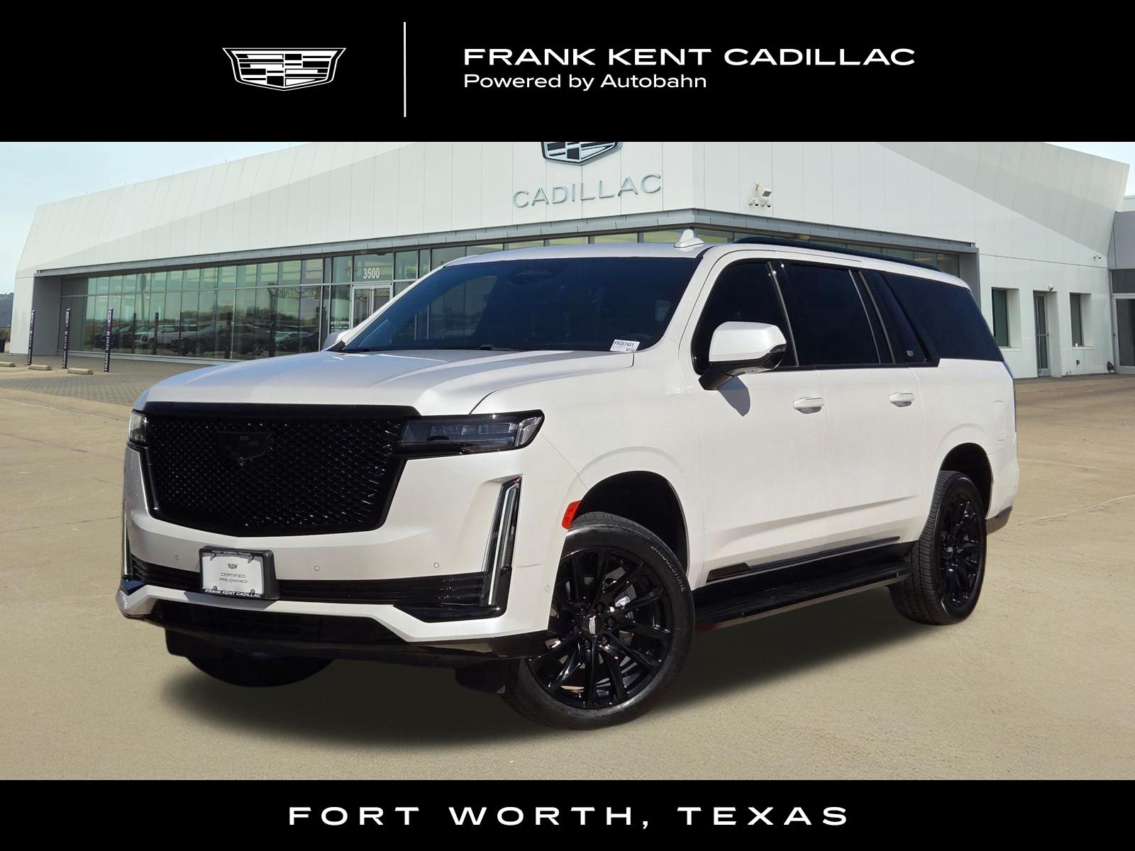 Crystal White Tricoat 2023 Cadillac Escalade ESV SUV / Crossover Four-Wheel Drive Automatic