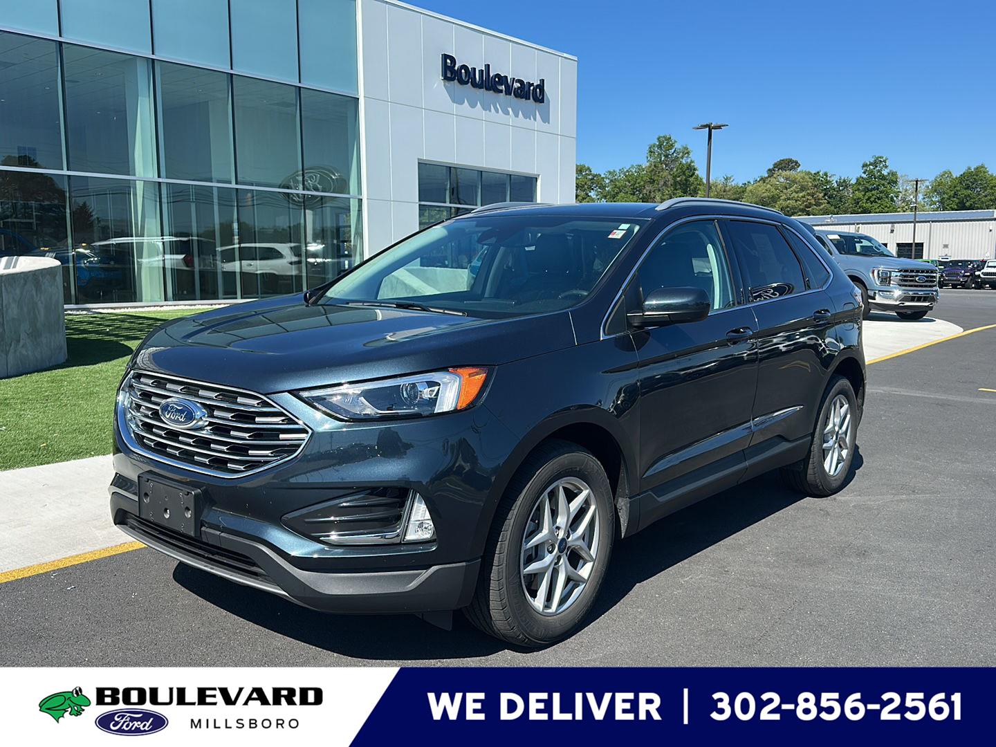 Stone Blue 2022 Ford Edge SEL AWD SUV / Crossover All-Wheel Drive 8-Speed Automatic
