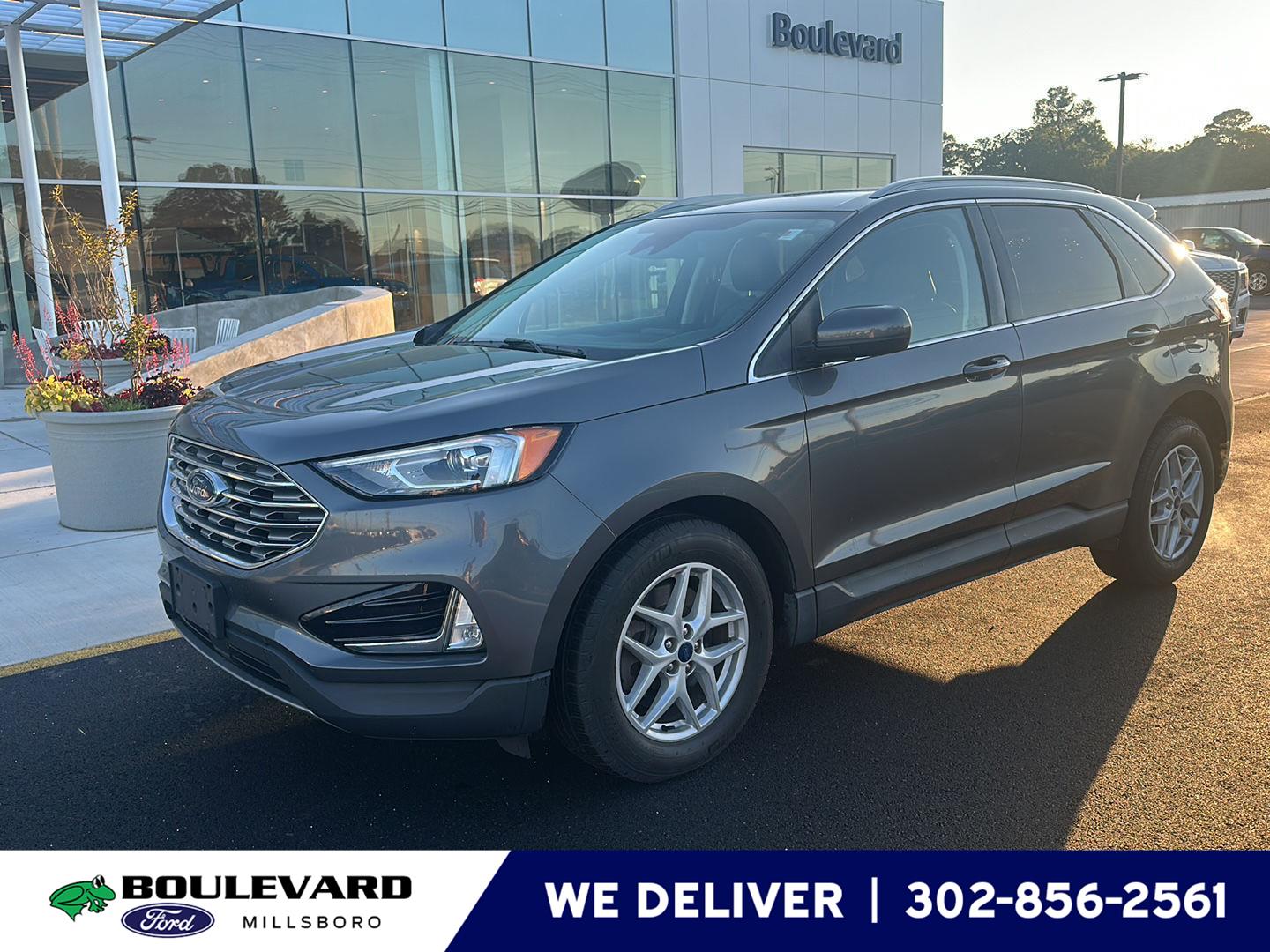 Carbonized Gray 2021 Ford Edge SEL FWD SUV / Crossover Front-Wheel Drive 8-Speed Automatic