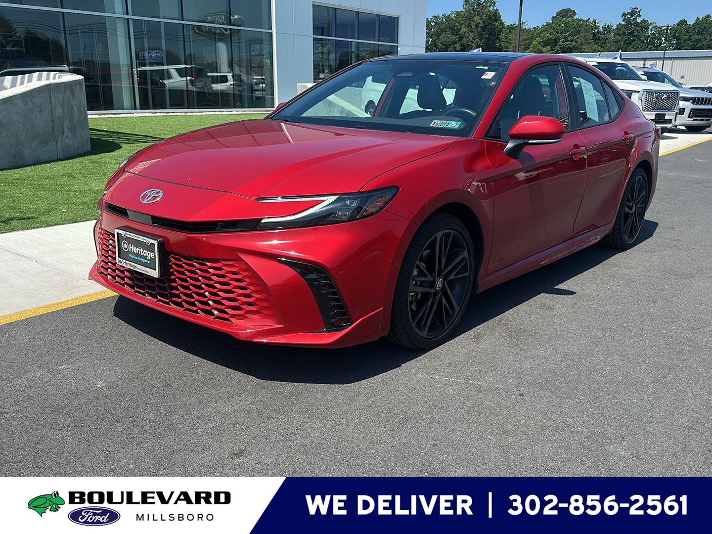 Supersonic Red 2025 Toyota Camry Sedan All-Wheel Drive Continuously Variable Transmission