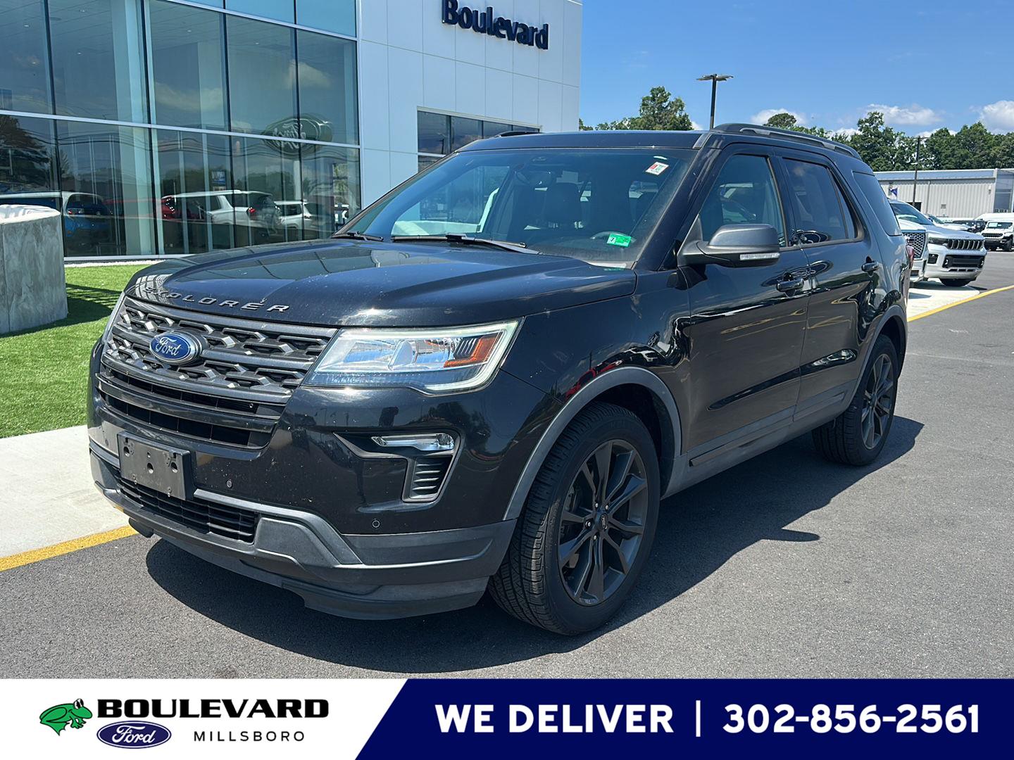 Agate Black 2019 Ford Explorer XLT AWD SUV / Crossover All-Wheel Drive 6-Speed Automatic