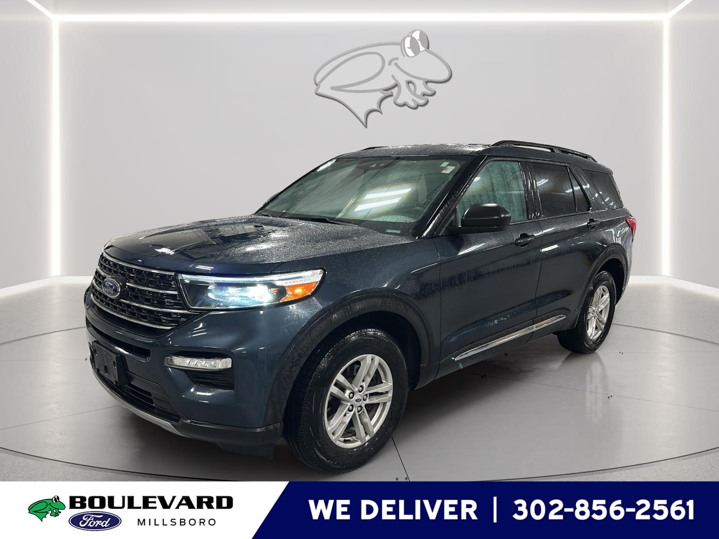 Stone Blue 2023 Ford Explorer XLT AWD SUV / Crossover All-Wheel Drive Automatic