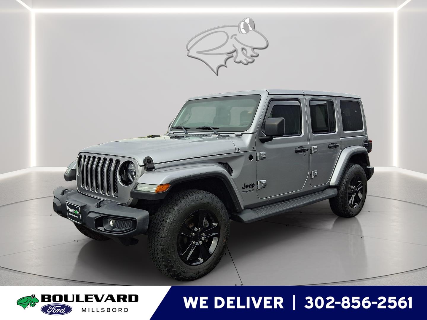 Billet Silver Metallic Clearcoat 2021 Jeep Wrangler Unlimited Sahara Altitude 4WD SUV / Crossover Four-Wheel Drive 8-Speed Automatic