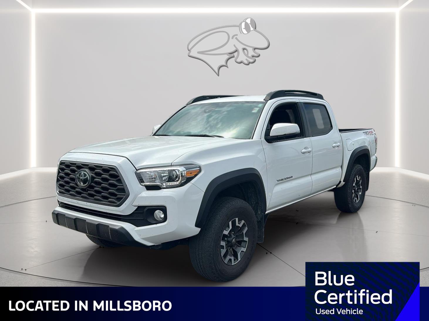 Super White 2021 Toyota Tacoma TRD Off Road Double Cab 4WD Pickup Truck Four-Wheel Drive 6-Speed Automatic