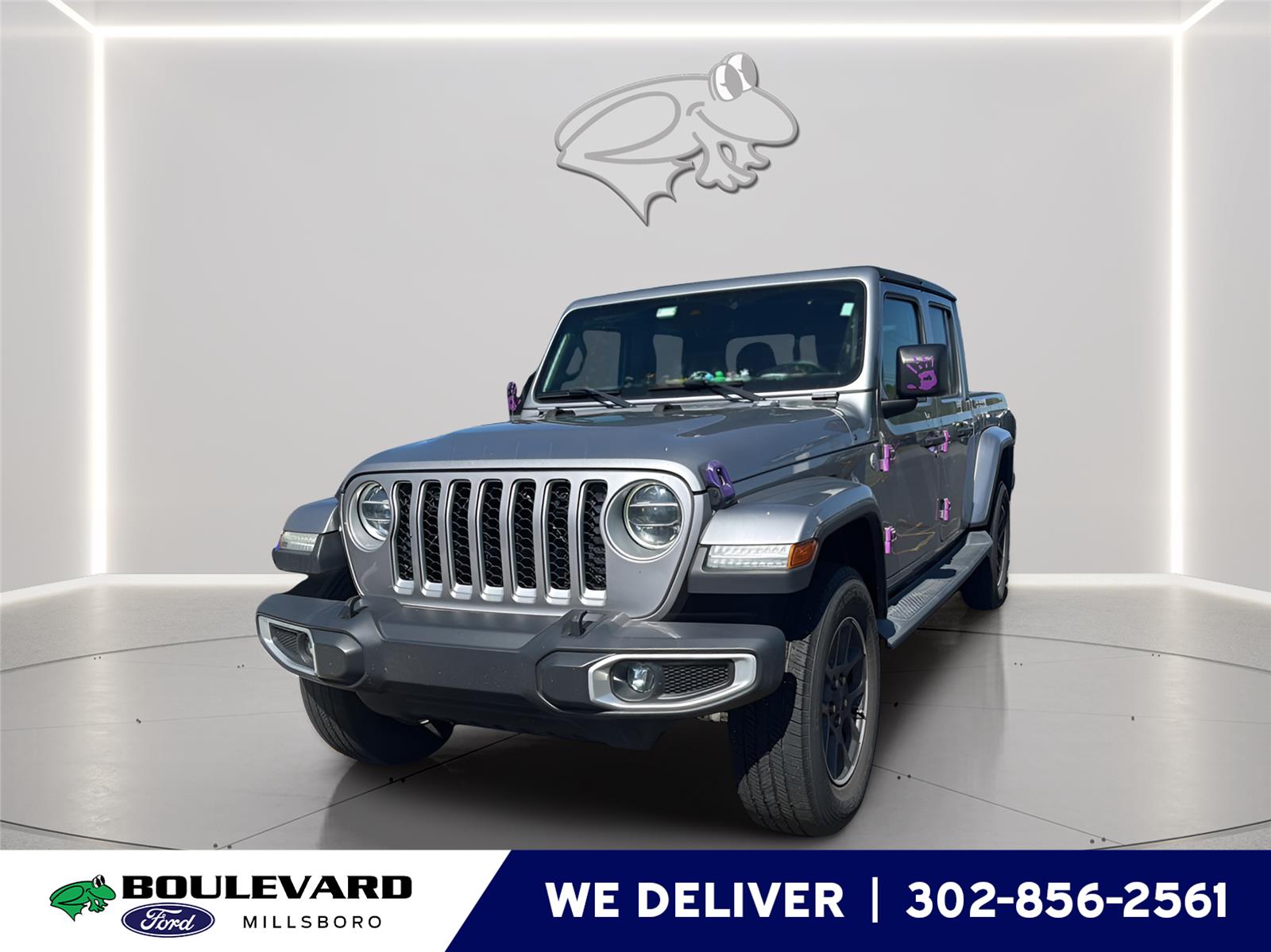 Billet Silver Metallic Clearcoat 2020 Jeep Gladiator Overland Crew Cab 4WD Pickup Truck Four-Wheel Drive 8-Speed Automatic