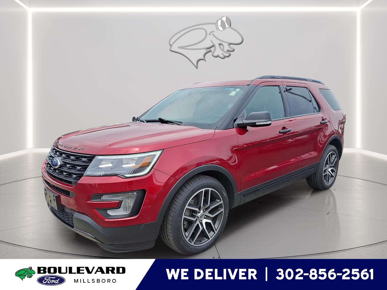 Ruby Red Metallic Tinted Clearcoat 2017 Ford Explorer Sport AWD SUV / Crossover All-Wheel Drive 6-Speed Automatic