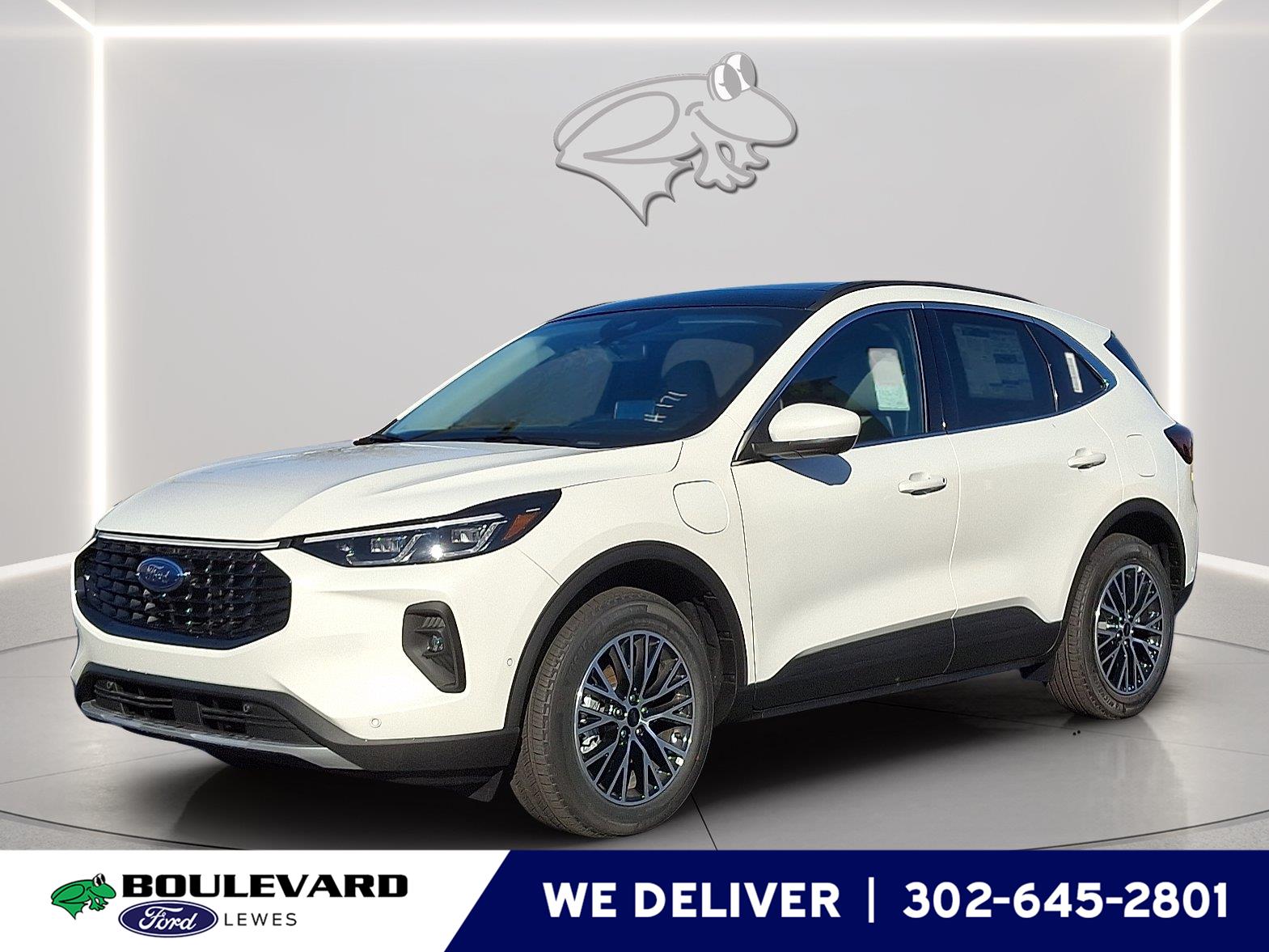 Star White Metallic Tri-Coat 2024 Ford Escape Hybrid Plug-in SUV / Crossover Front-Wheel Drive Continuously Variable Transmission