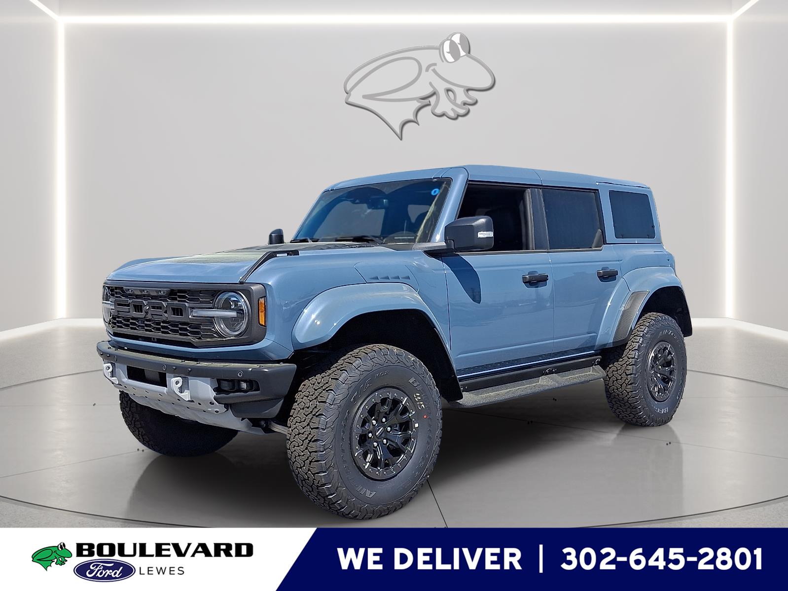Blue (Azure Gray Metallic Tri-Coat) 2025 Ford Bronco Raptor SUV / Crossover Four-Wheel Drive Automatic