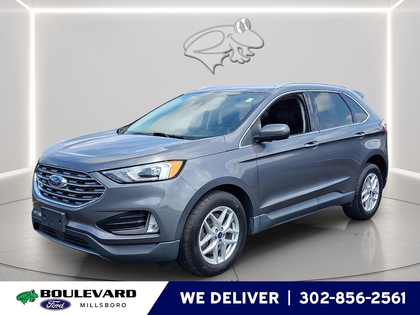 Carbonized Gray 2021 Ford Edge SEL FWD SUV / Crossover Front-Wheel Drive 8-Speed Automatic