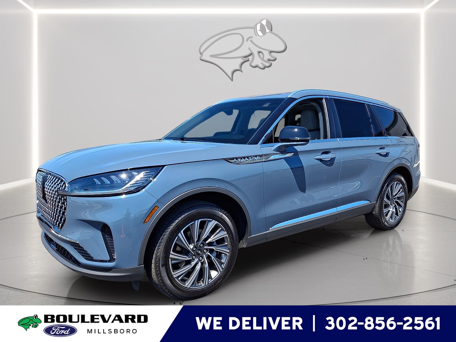 Whisper Blue Metallic Clearcoat 2025 Lincoln Aviator SUV / Crossover All-Wheel Drive Automatic