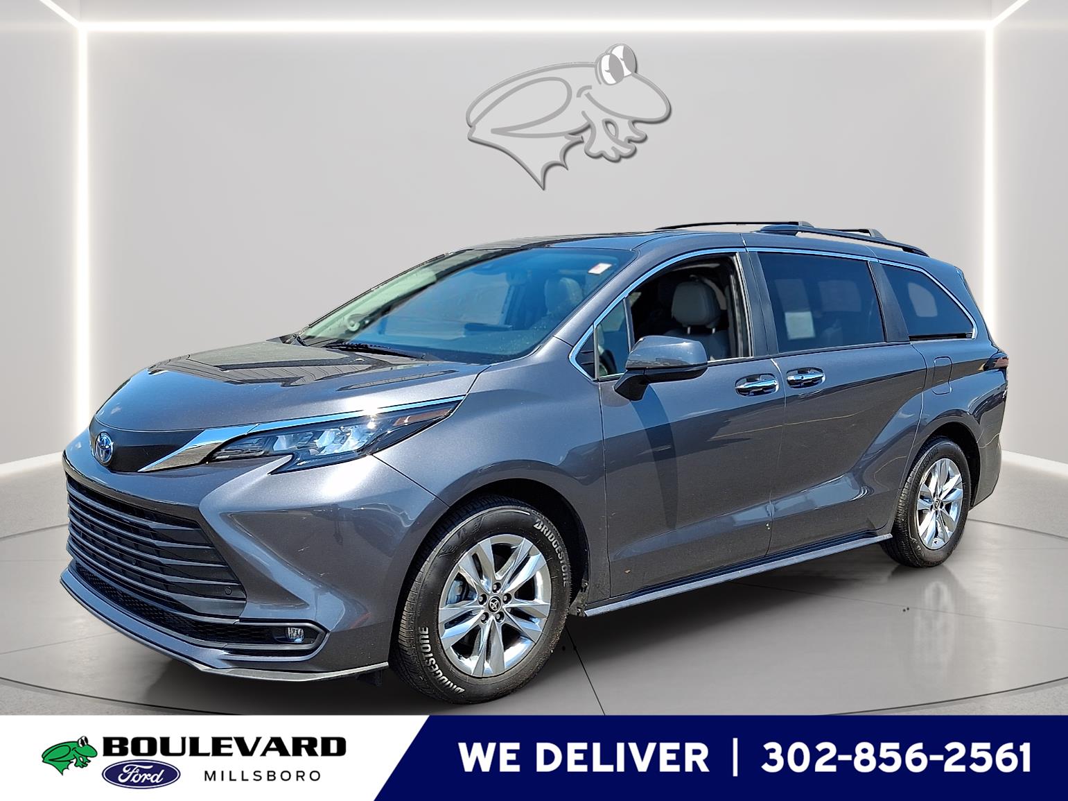 Magnetic Gray Metallic 2025 Toyota Sienna Minivan All-Wheel Drive Continuously Variable Transmission