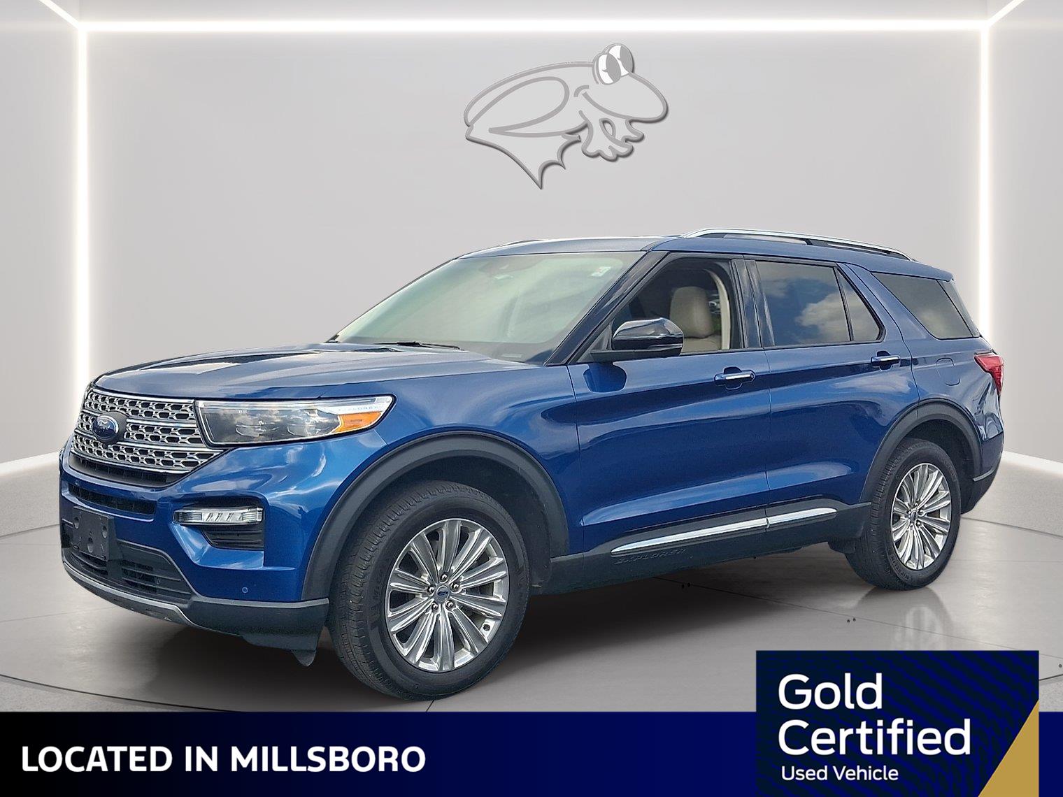 Atlas Blue 2023 Ford Explorer Hybrid SUV / Crossover All-Wheel Drive Automatic