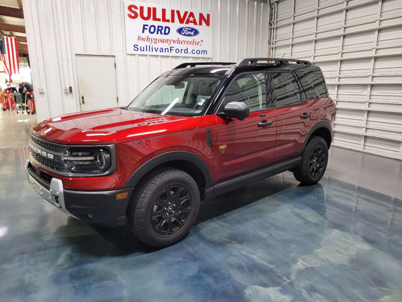 Ruby Red Metallic Tinted Clearcoat 2025 Ford Bronco Sport Badlands AWD SUV / Crossover All-Wheel Drive 8-Speed Automatic