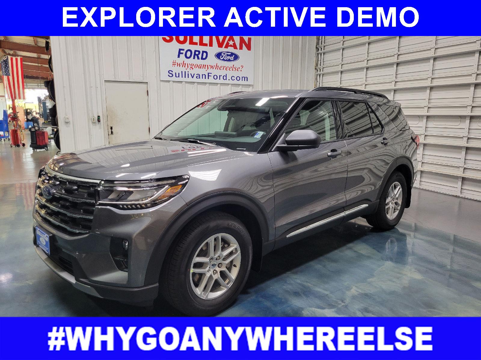 Carbonized Gray Metallic 2025 Ford Explorer Active RWD SUV / Crossover Rear-Wheel Drive Automatic