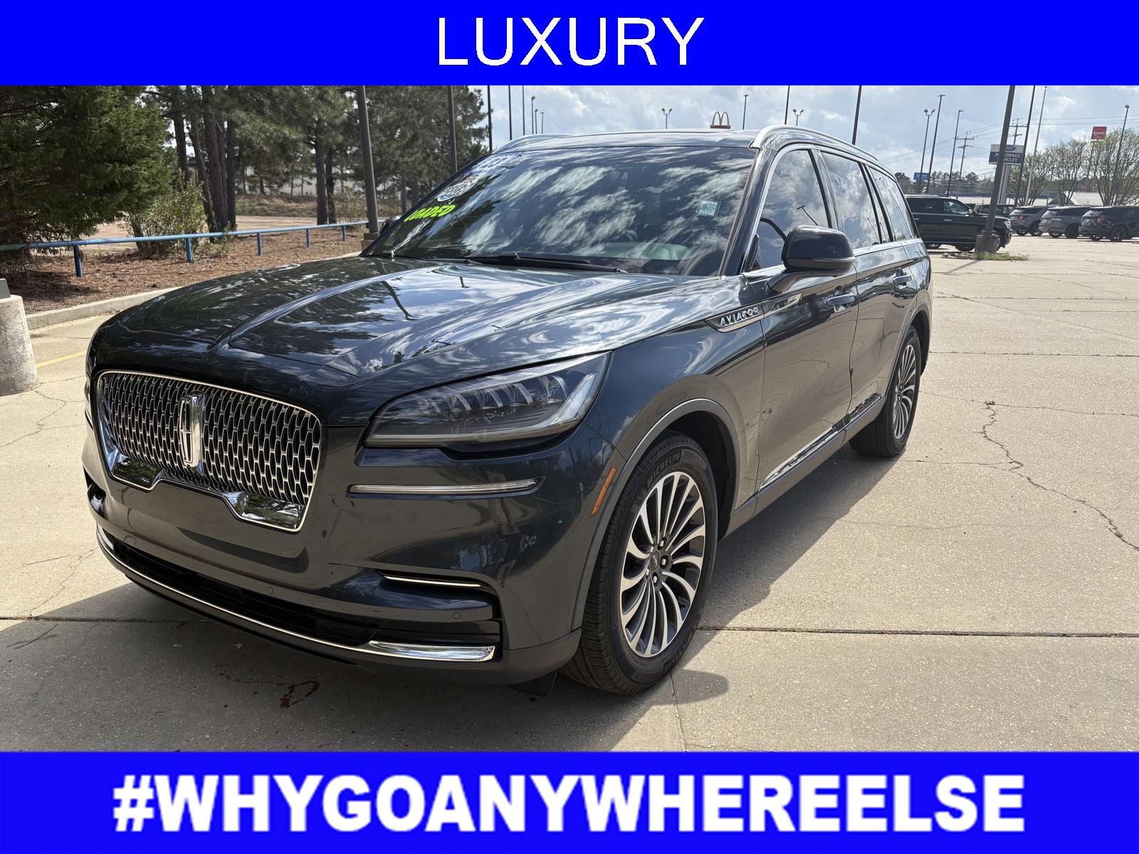 Flight Blue Metallic Clearcoat 2023 Lincoln Aviator Reserve RWD SUV / Crossover Rear-Wheel Drive Automatic