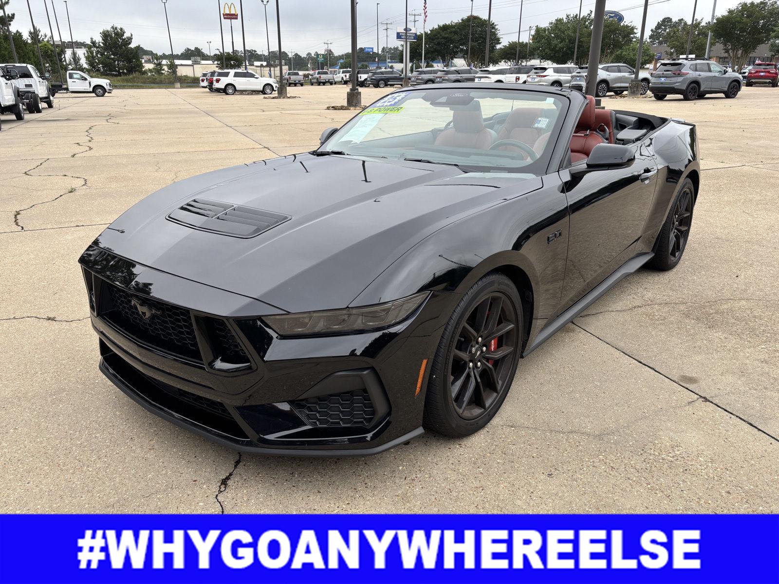 SHADOW BLACK 2025 Ford Mustang GT Premium Convertible RWD Convertible Rear-Wheel Drive