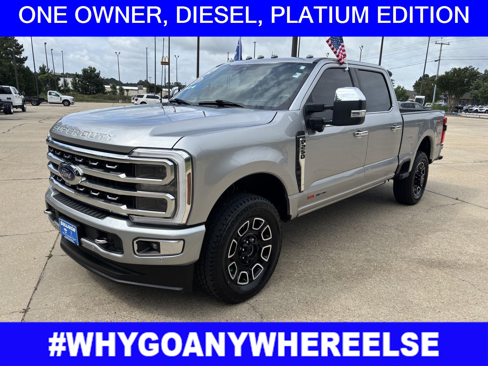 Iconic Silver Metallic 2024 Ford F-250 Super Duty Pickup Truck Four-Wheel Drive Automatic