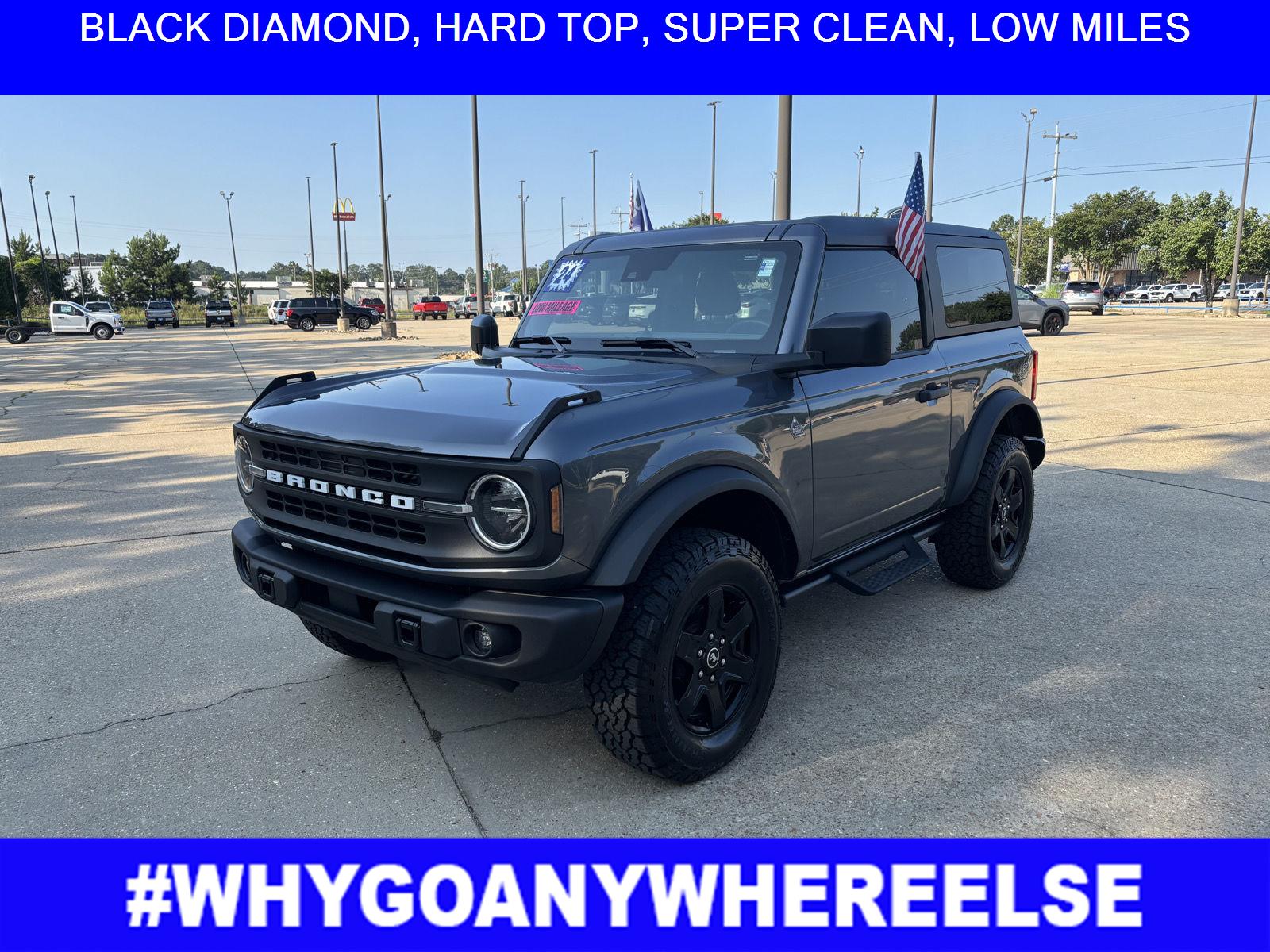 Carbonized Gray Metallic 2024 Ford Bronco SUV / Crossover Four-Wheel Drive 7-Speed Manual
