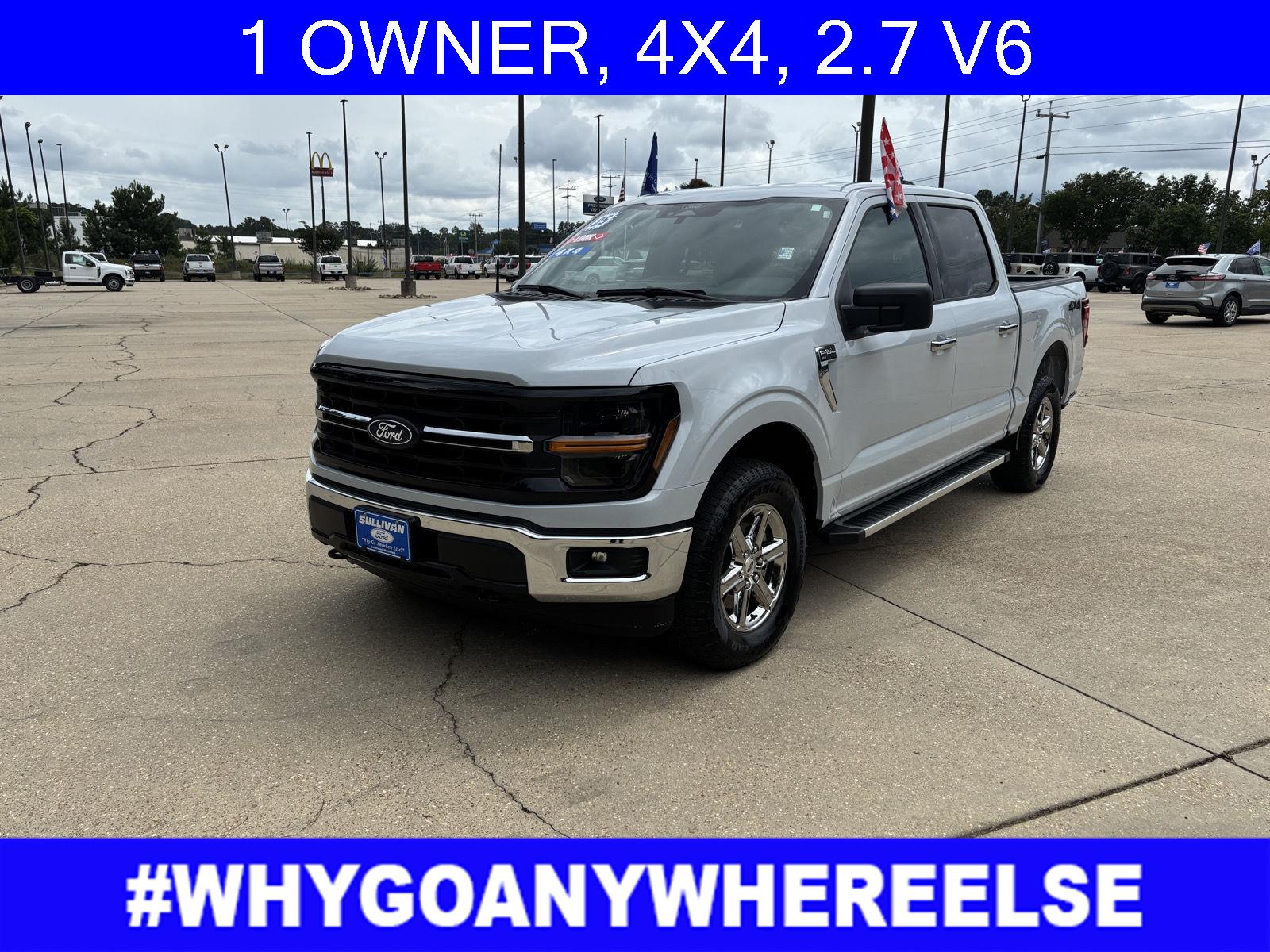 White 2025 Ford F-150 Pickup Truck Four-Wheel Drive Automatic