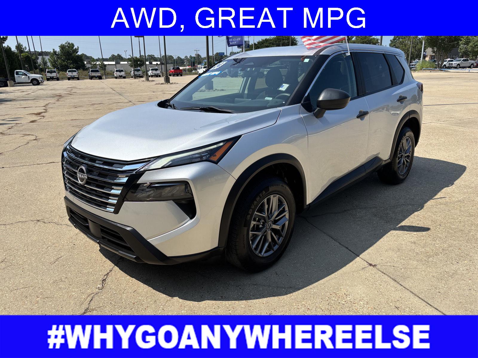 Brilliant Silver Metallic 2024 Nissan Rogue SUV / Crossover All-Wheel Drive Continuously Variable Transmission