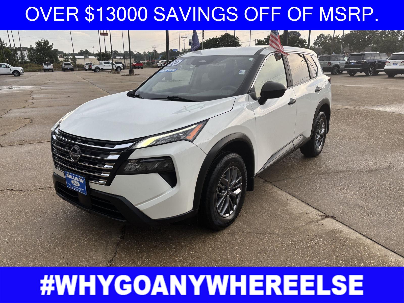 Glacier White 2024 Nissan Rogue SUV / Crossover All-Wheel Drive Continuously Variable Transmission