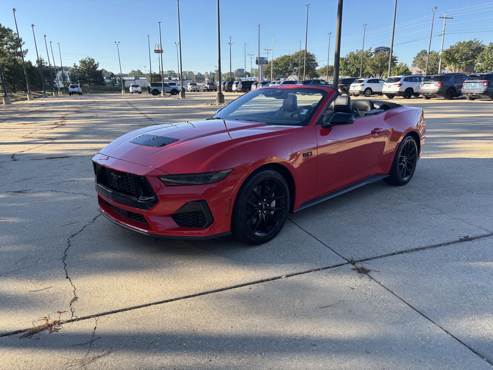 Race Red 2026 Ford Mustang Convertible Rear-Wheel Drive 6-Speed Manual