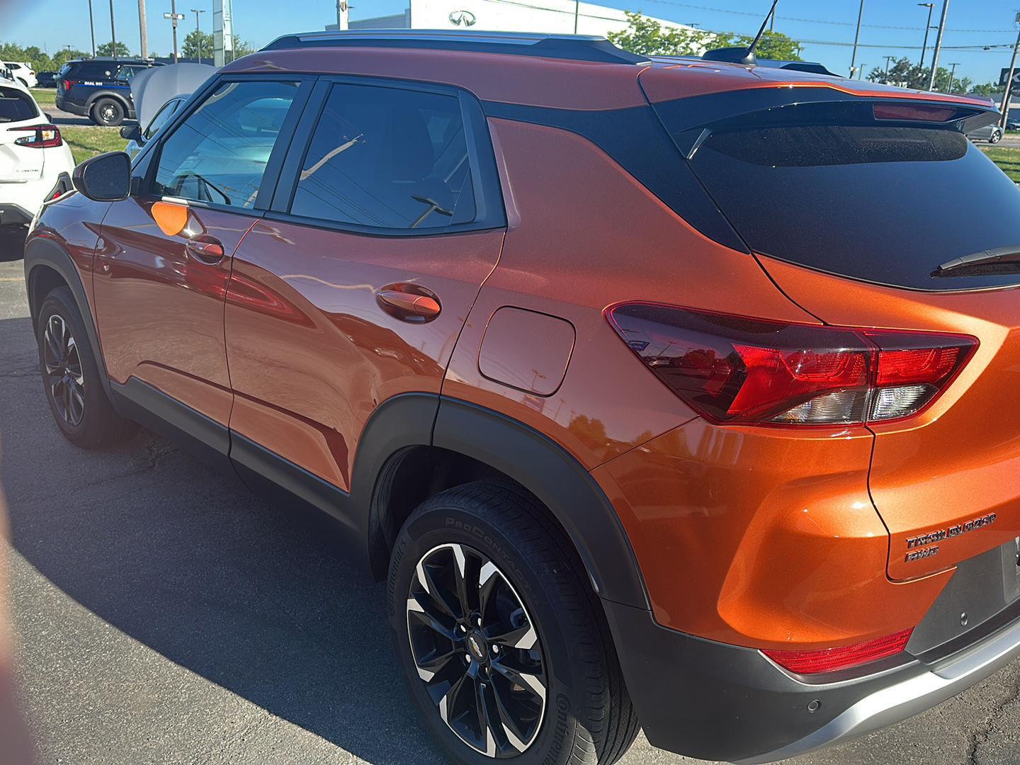 Used 2023 Vivid Orange Metallic Chevrolet LT image 4