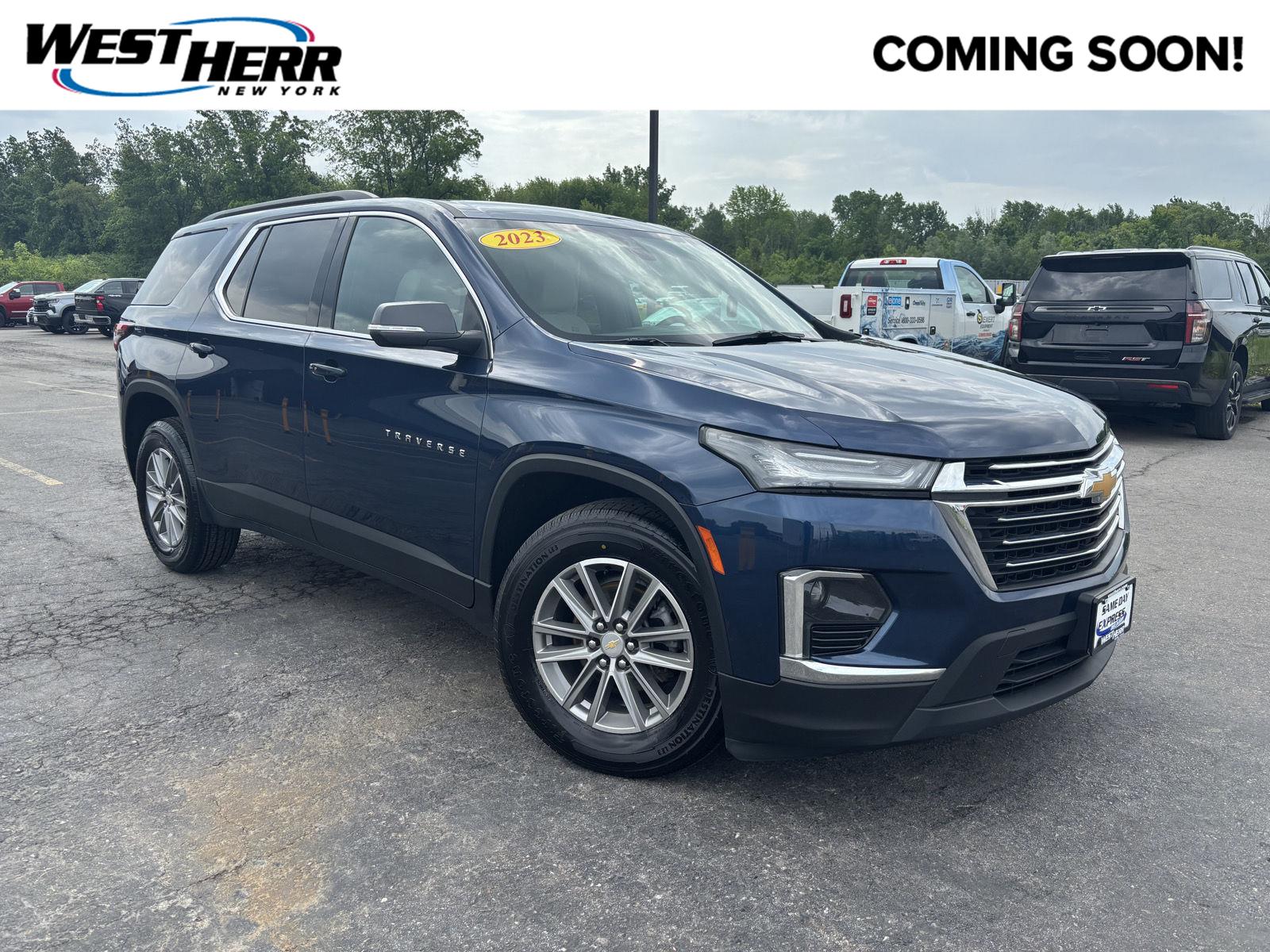 Blue Metallic 2023 Chevrolet Traverse SUV / Crossover Four-Wheel Drive 9-Speed Automatic
