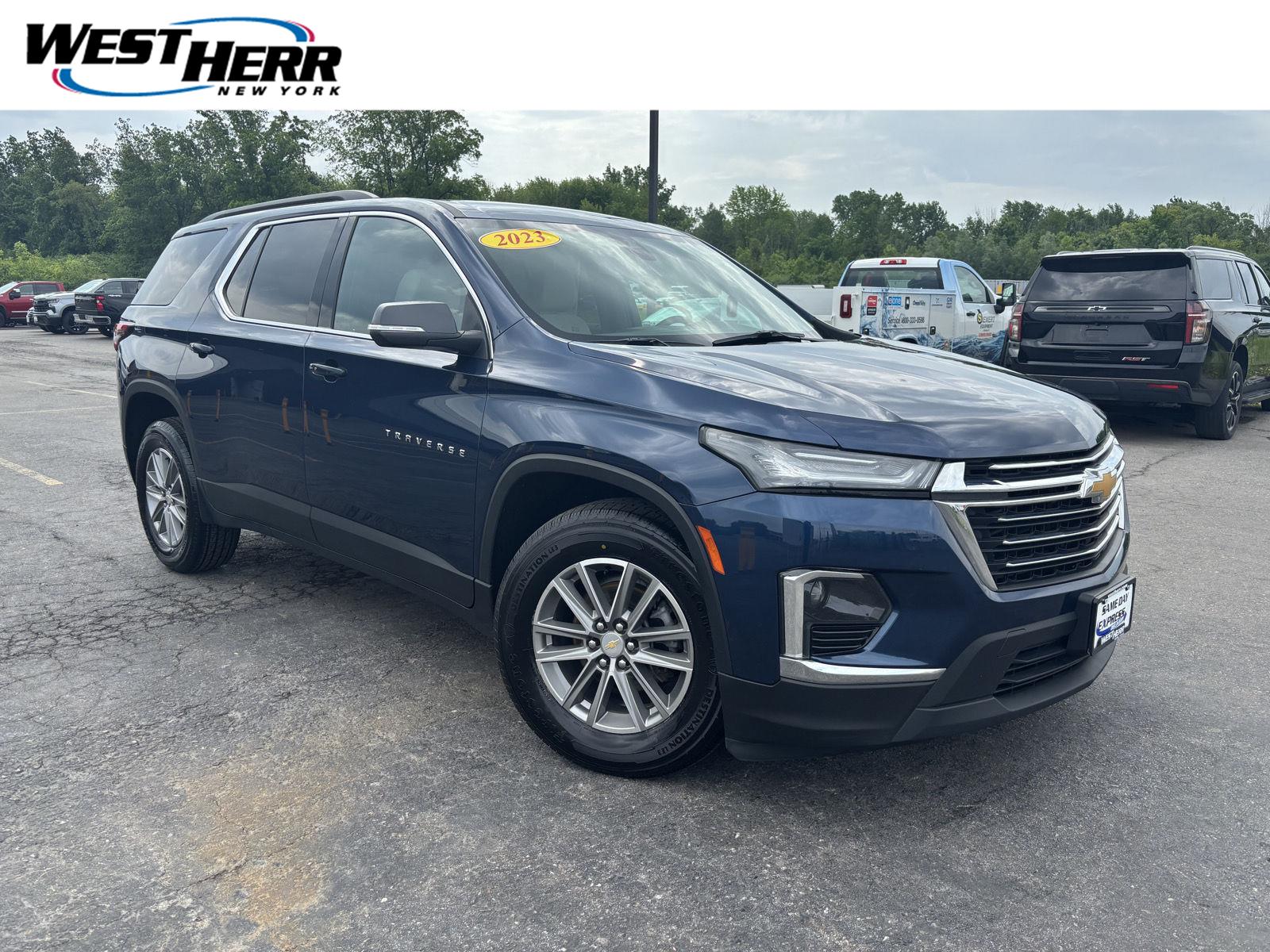 Blue Metallic 2023 Chevrolet Traverse SUV / Crossover Four-Wheel Drive 9-Speed Automatic