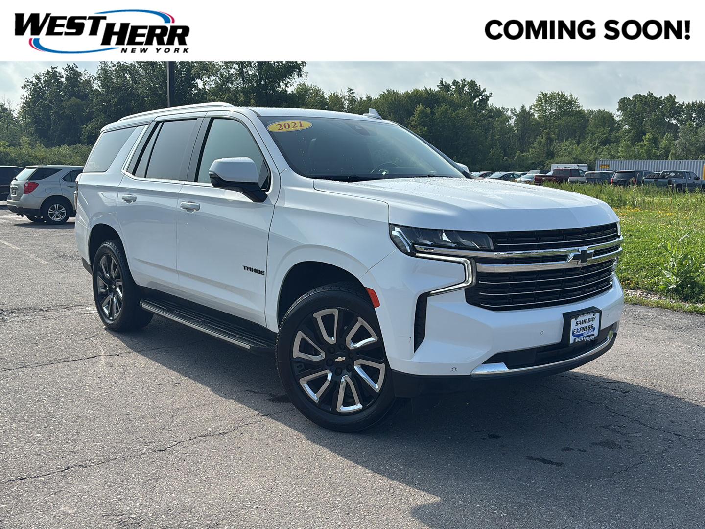 Summit White 2021 Chevrolet Tahoe SUV / Crossover Four-Wheel Drive Automatic