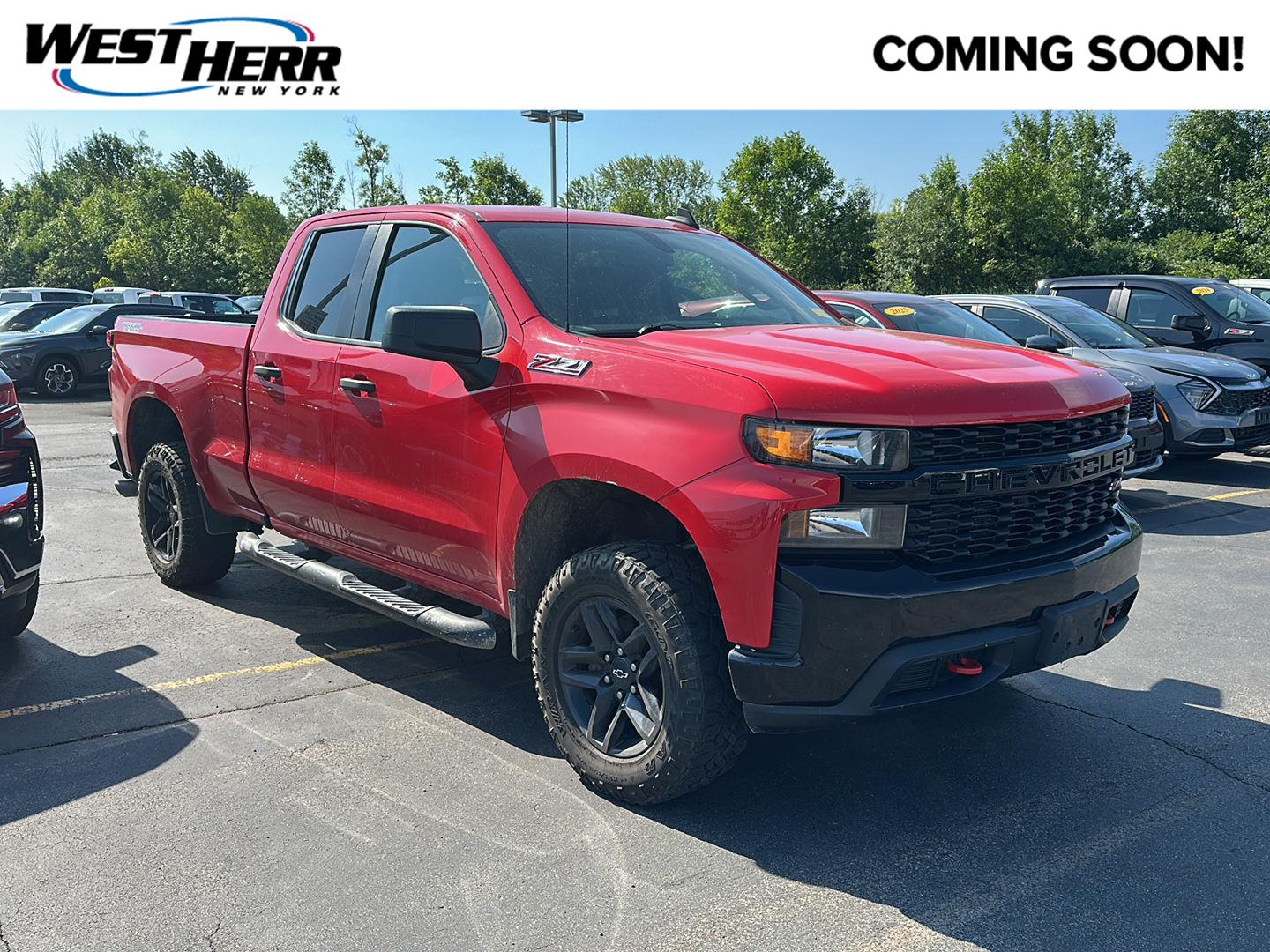 Red Hot 2019 Chevrolet Silverado 1500 Pickup Truck Four-Wheel Drive 6-Speed Automatic