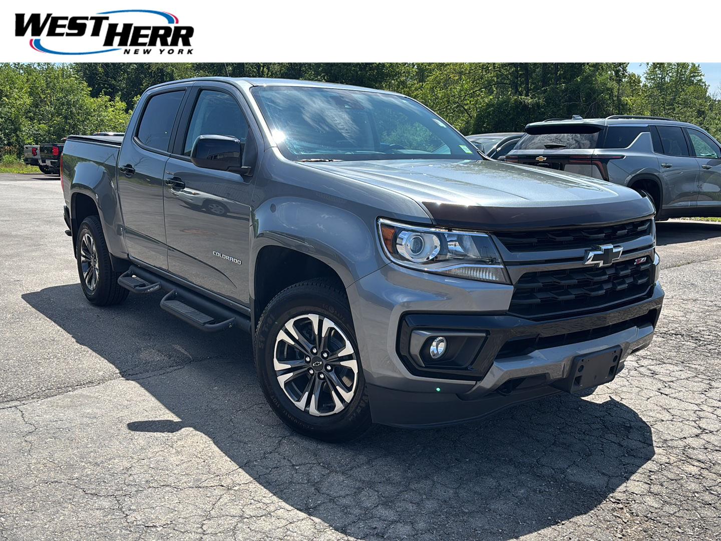 Gray (Satin Steel Metallic) 2021 Chevrolet Colorado Pickup Truck Four-Wheel Drive 8-Speed Automatic