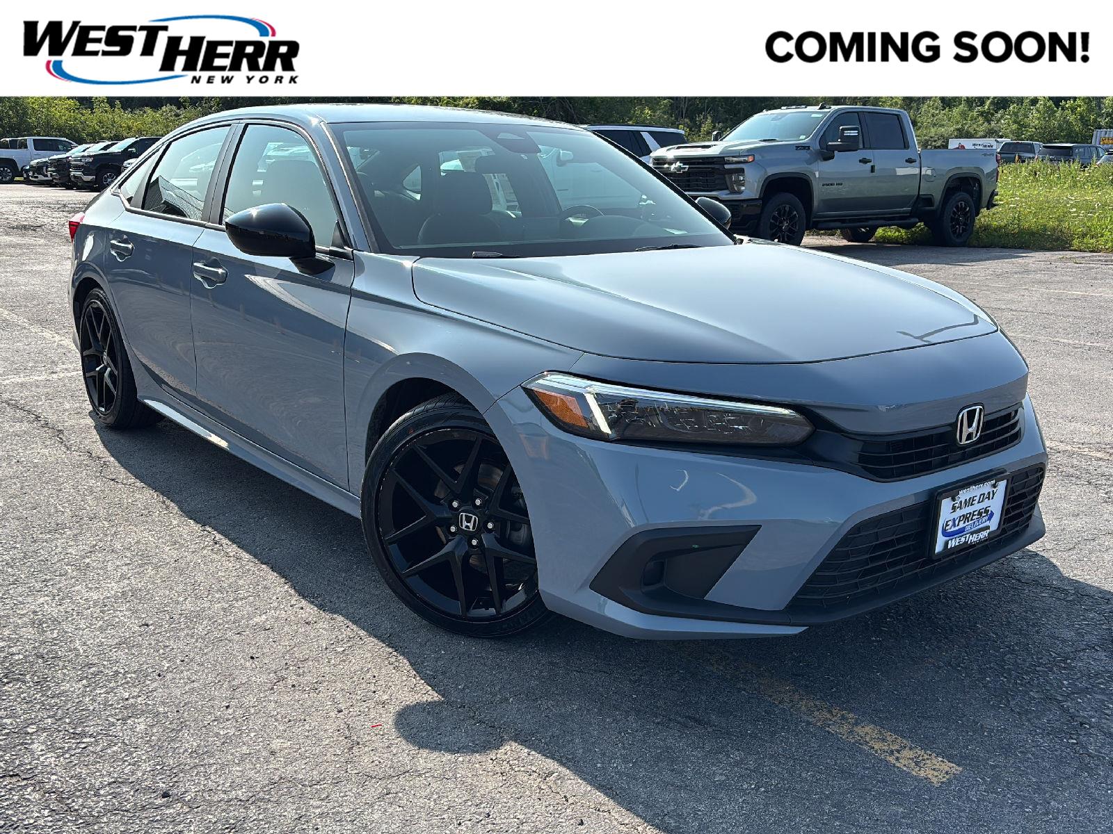Sonic Gray Pearl 2024 Honda Civic Sedan Front-Wheel Drive Continuously Variable Transmission