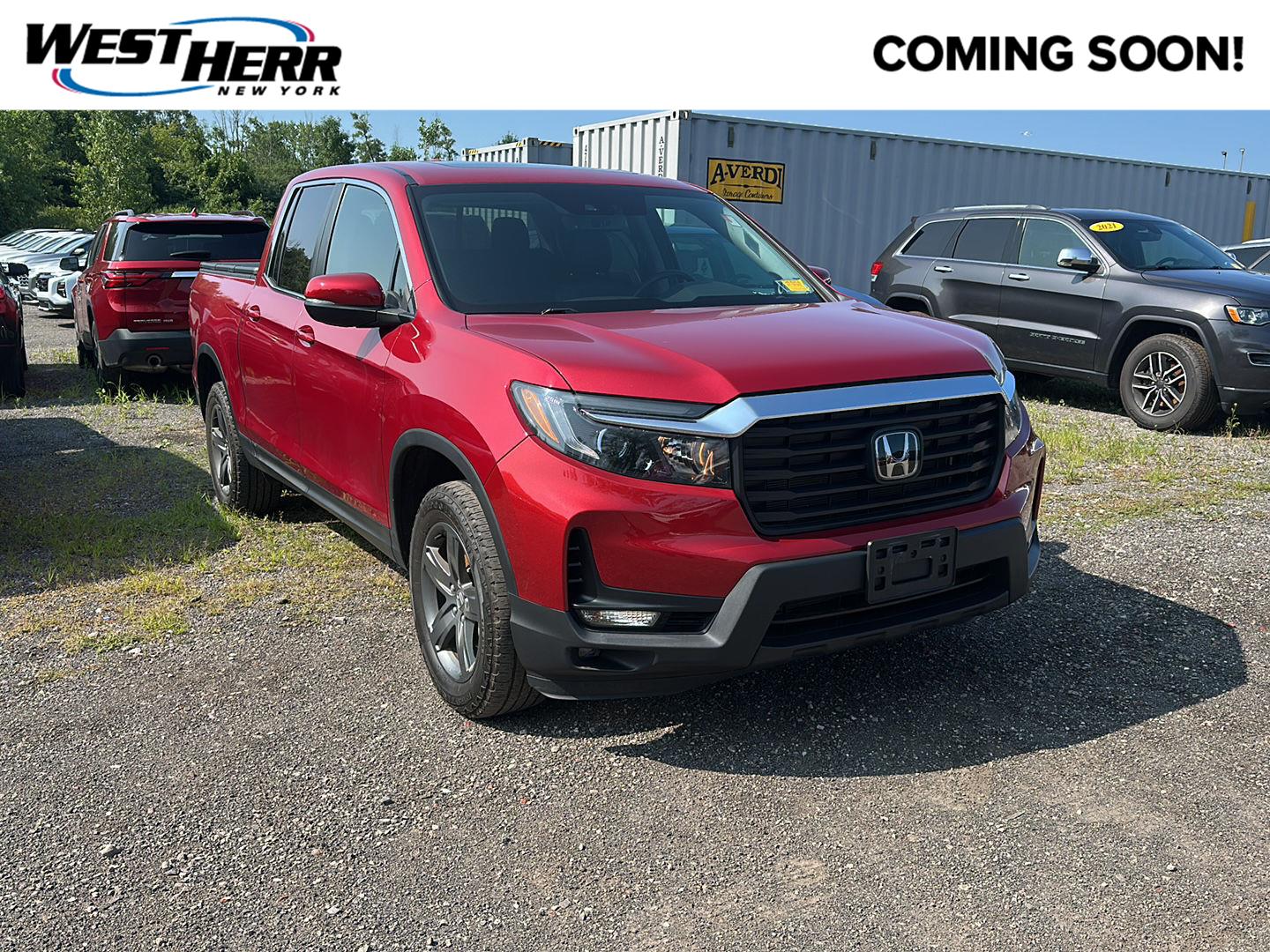 Radiant Red Metallic II 2023 Honda Ridgeline Pickup Truck All-Wheel Drive Automatic