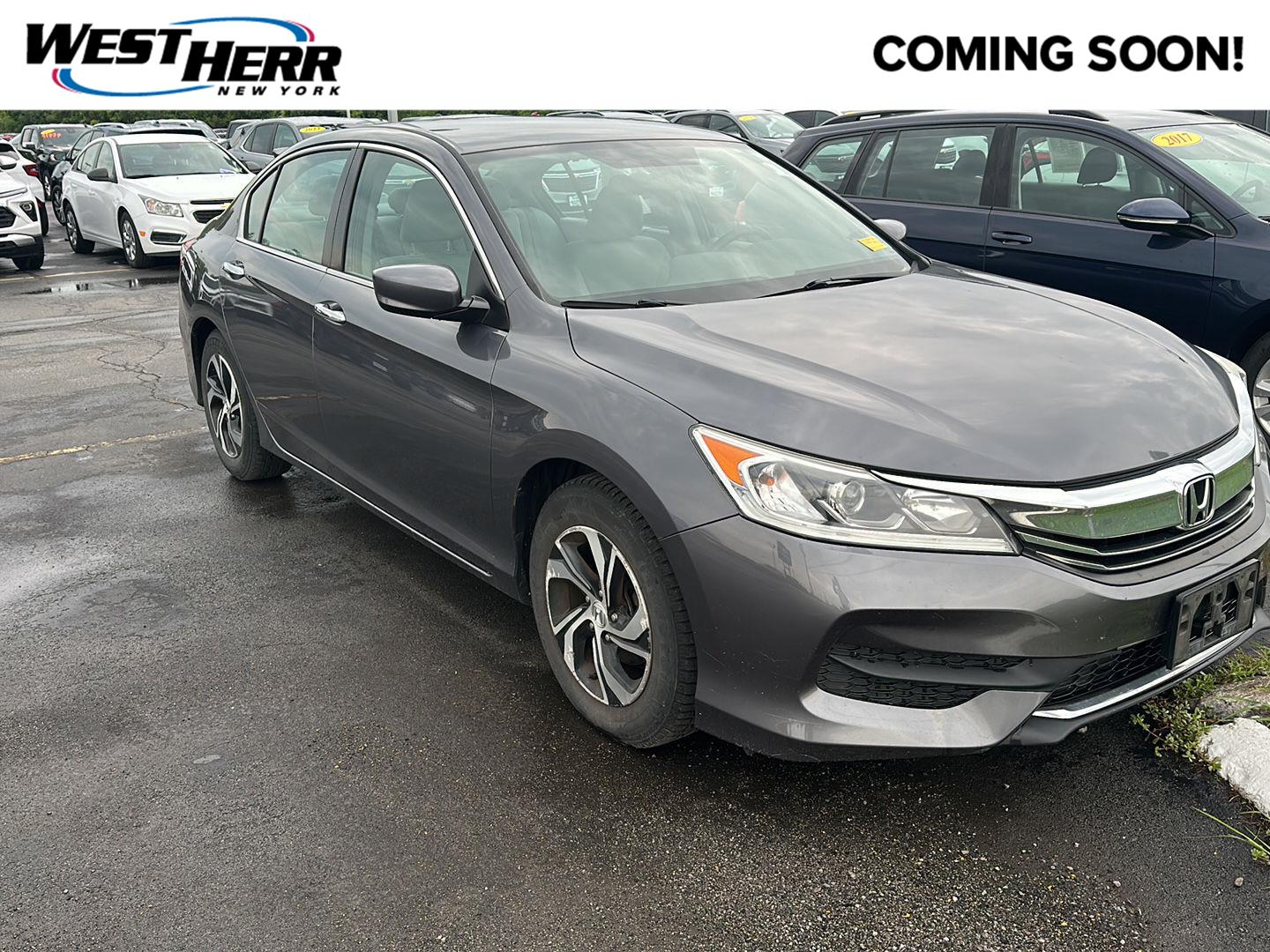 Gray (Modern Steel Metallic) 2017 Honda Accord Sedan Front-Wheel Drive Continuously Variable Transmission