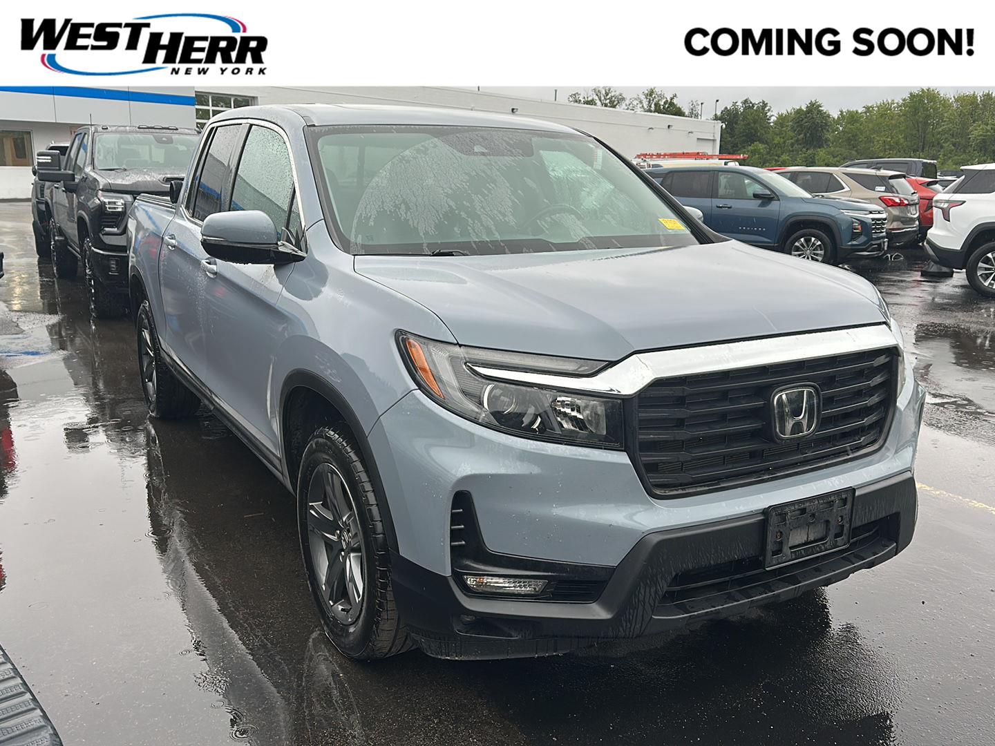 Sonic Gray Pearl 2022 Honda Ridgeline Pickup Truck All-Wheel Drive Automatic