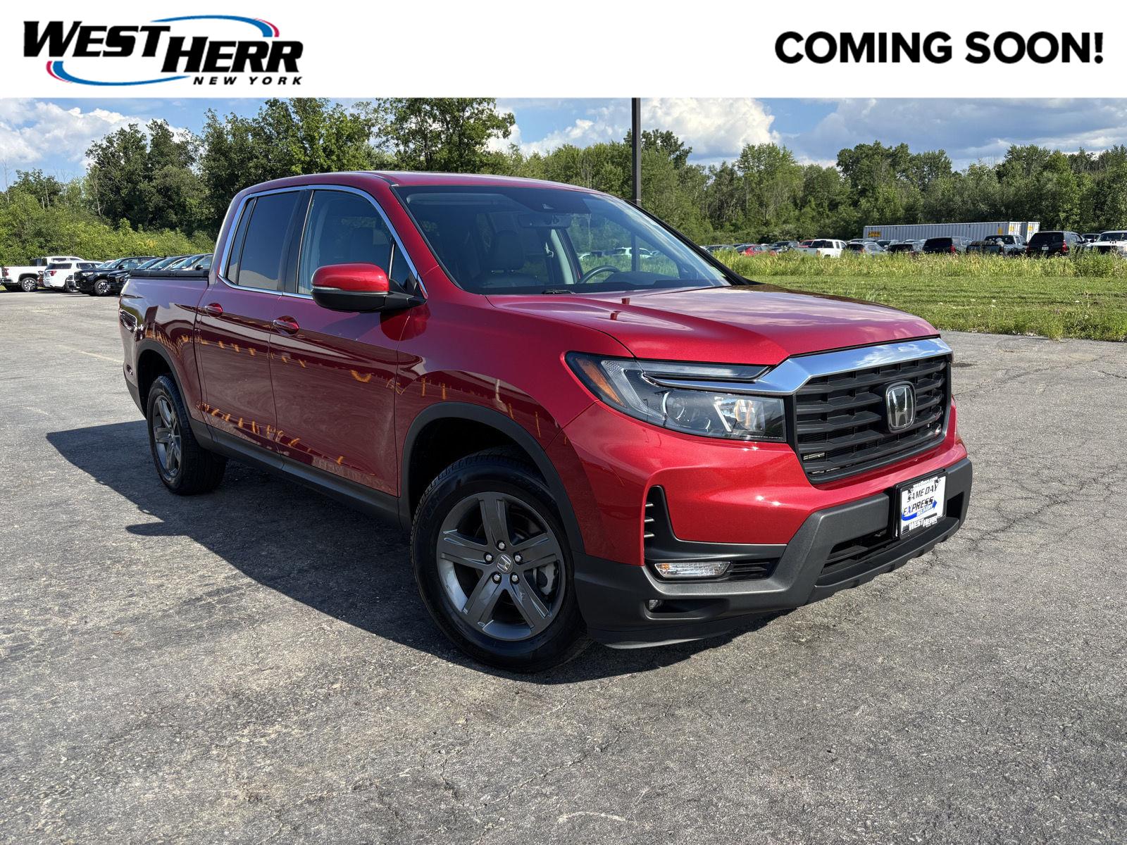 Radiant Red Metallic II 2023 Honda Ridgeline Pickup Truck All-Wheel Drive Automatic