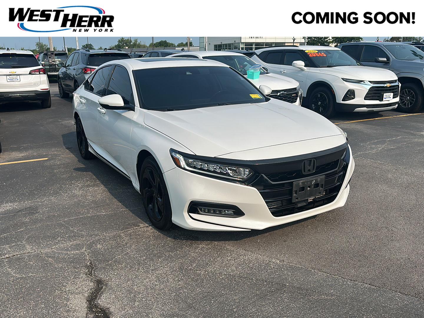 Platinum White Pearl 2020 Honda Accord Sedan Front-Wheel Drive Automatic