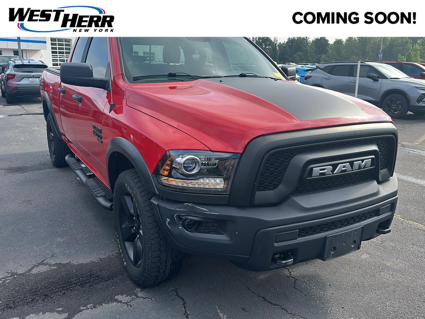 Flame Red Clearcoat 2020 RAM 1500 Pickup Truck Four-Wheel Drive 8-Speed Automatic