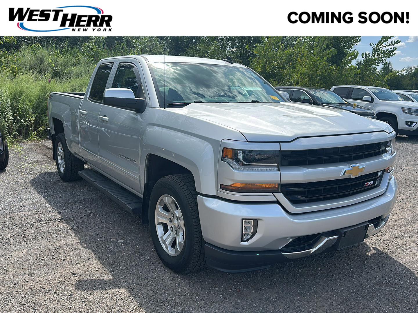 Silver Ice Metallic 2019 Chevrolet Silverado 1500 Pickup Truck Four-Wheel Drive 6-Speed Automatic