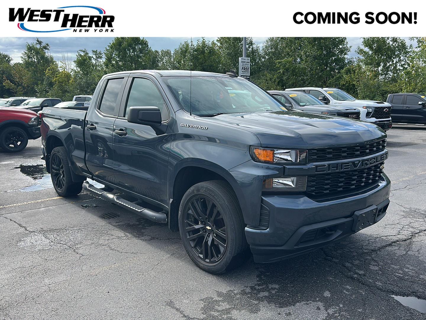 Shadow Gray Metallic 2019 Chevrolet Silverado 1500 Pickup Truck Four-Wheel Drive 6-Speed Automatic