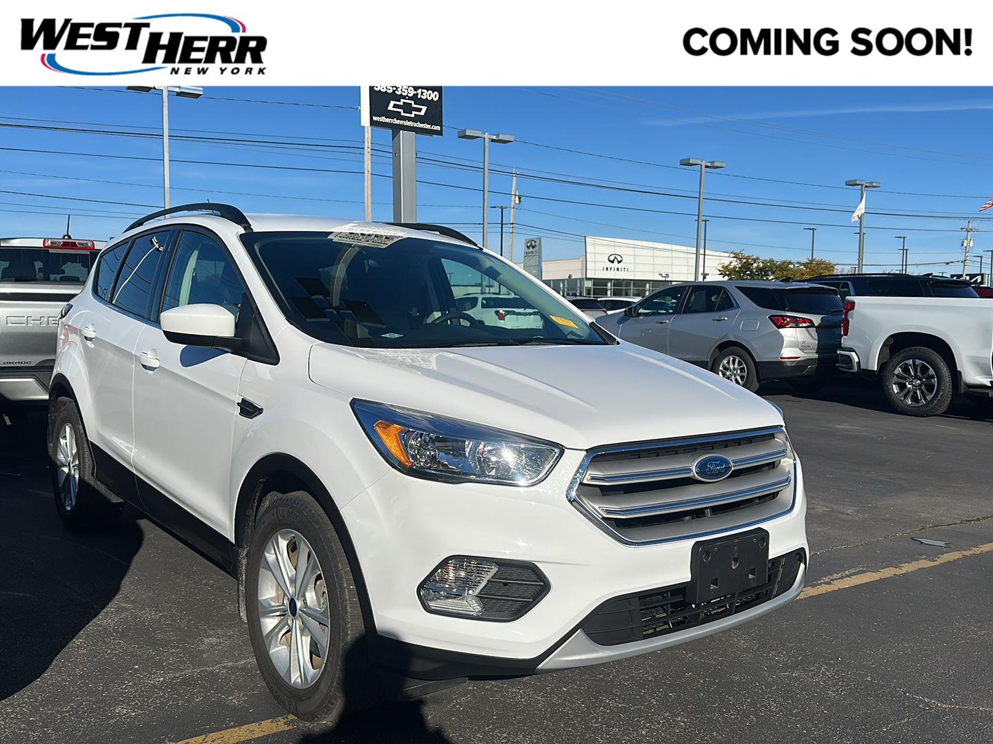 Oxford White 2018 Ford Escape SUV / Crossover All-Wheel Drive 6-Speed Automatic